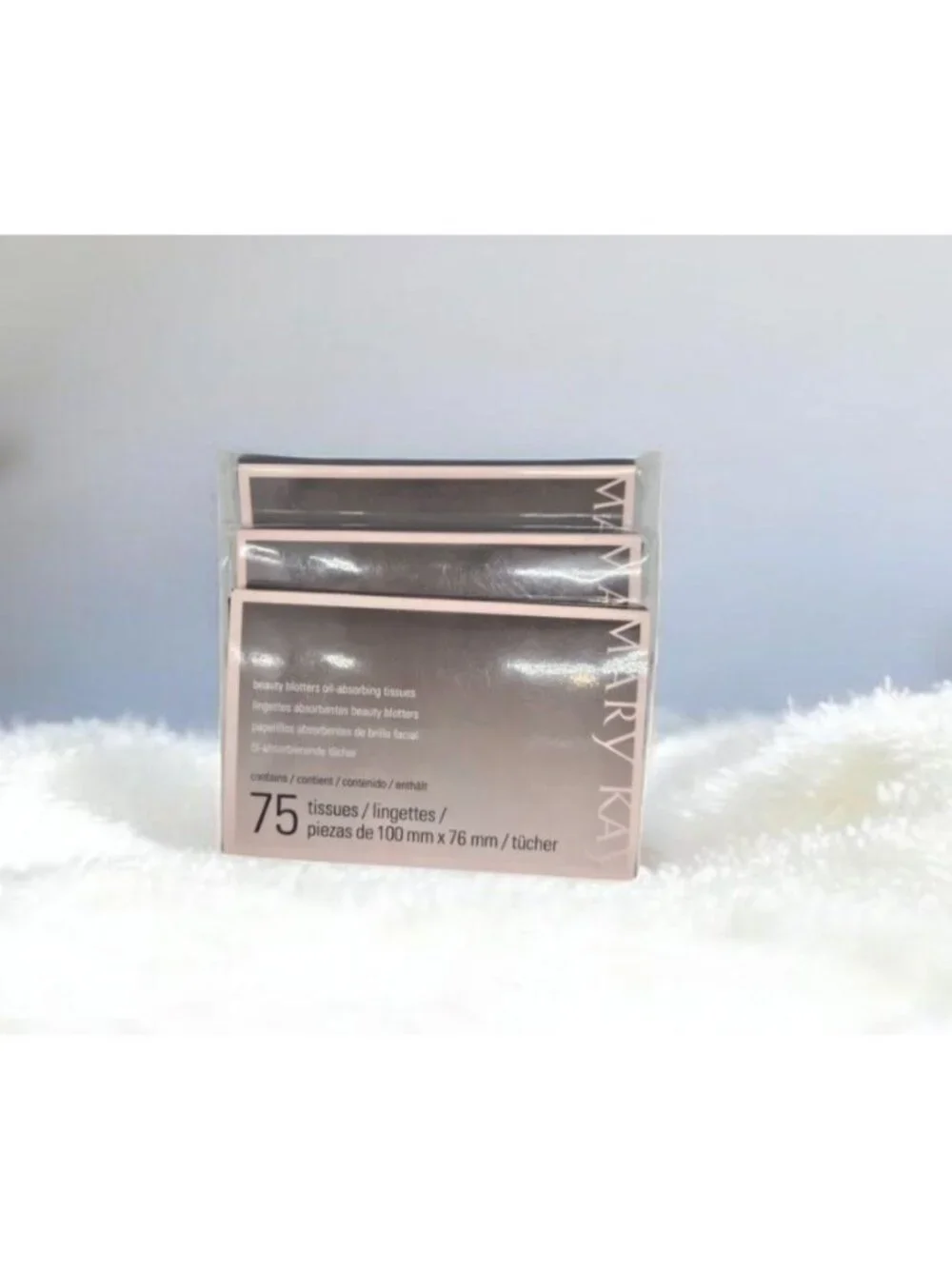 Mary Kay Beauty Blotters Oil-Absorbing Tissues 75 Sheets Per Pack Set Of 3 Packs